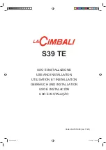 Предварительный просмотр 1 страницы La Cimbali S39 TE Use And Installation