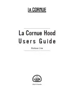 Предварительный просмотр 1 страницы La Cornue Chateau Line Hood User Manual