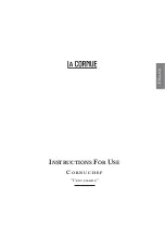 Preview for 43 page of La Cornue Cornuchef Centenaire Series Instructions For Use Manual