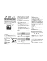 La Crose wt551 User Manual preview