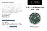 LA CROSSE CLOCK 404-3828D Manual preview