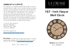 LA CROSSE CLOCK Harper 404-3450A Quick Start Manual preview