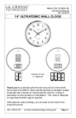 La Crosse Technology 404-1235UA-SS Instruction Manual preview