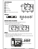 Preview for 2 page of La Crosse Technology 616-1412v2 Instructional Manual