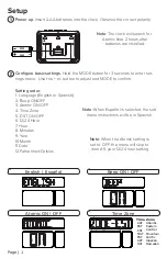 Preview for 2 page of La Crosse Technology C86279V3 Quick Start Manual