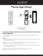 La Crosse Technology LTV-TH1 Manual предпросмотр