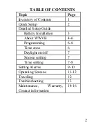 Preview for 2 page of La Crosse Technology Radio-Controlled Travel Alarm Clock WT-2160 Instruction Manual