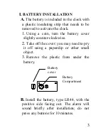 Preview for 5 page of La Crosse Technology Radio-Controlled Travel Alarm Clock WT-2160 Instruction Manual