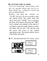 Preview for 11 page of La Crosse Technology Radio-Controlled Travel Alarm Clock WT-2160 Instruction Manual