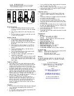 La Crosse Technology RS-204 Instruction preview