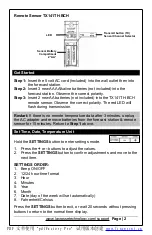 Preview for 2 page of La Crosse Technology TX141TH-BCH Quick Setup Manual