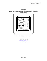 La Crosse Technology Weather Direct WD-3303 Owner'S Manual preview