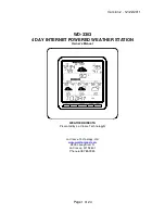 Preview for 1 page of La Crosse Technology Weather Direct WD-3303 Owner'S Manual