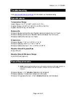 Preview for 22 page of La Crosse Technology Weather Direct WD-3307 Owner'S Manual