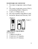 Preview for 3 page of La Crosse Technology Wireless 433 MHz Temperature Station WS-9014U Instruction Manual