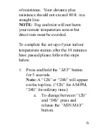 Preview for 6 page of La Crosse Technology Wireless 433 MHz Temperature Station WS-9014U Instruction Manual