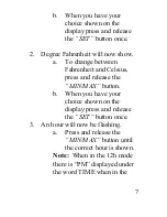 Preview for 7 page of La Crosse Technology Wireless 433 MHz Temperature Station WS-9014U Instruction Manual