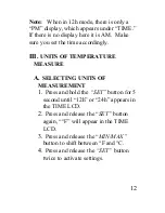 Preview for 12 page of La Crosse Technology Wireless 433 MHz Temperature Station WS-9014U Instruction Manual