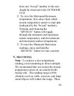 Предварительный просмотр 16 страницы La Crosse Technology Wireless 433 MHz Temperature Station WS-9014U Instruction Manual