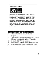 Preview for 3 page of La Crosse Technology WS-7013U-IT Instruction Manual