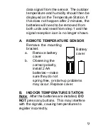 Preview for 9 page of La Crosse Technology WS-7013U-IT Instruction Manual