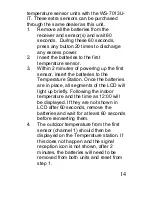 Preview for 14 page of La Crosse Technology WS-7013U-IT Instruction Manual