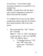 Preview for 6 page of La Crosse Technology WS-7013U Instruction Manual