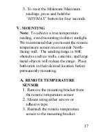 Preview for 17 page of La Crosse Technology WS-7013U Instruction Manual