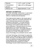 Preview for 23 page of La Crosse Technology WS-7013U Instruction Manual