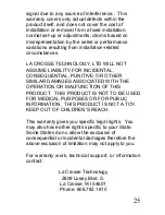 Preview for 25 page of La Crosse Technology WS-7013U Instruction Manual