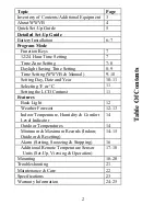 Preview for 2 page of La Crosse Technology WS-7025U Instruction Manual