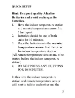 Preview for 3 page of La Crosse Technology WS-7034U-IT Instruction Manual