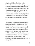 Preview for 4 page of La Crosse Technology WS-7034U-IT Instruction Manual