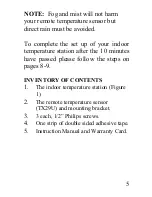 Preview for 5 page of La Crosse Technology WS-7034U-IT Instruction Manual