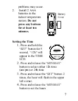 Preview for 7 page of La Crosse Technology WS-7034U-IT Instruction Manual