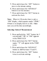 Preview for 8 page of La Crosse Technology WS-7034U-IT Instruction Manual