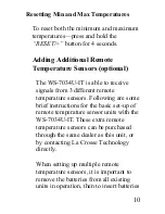 Preview for 10 page of La Crosse Technology WS-7034U-IT Instruction Manual