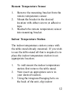 Preview for 12 page of La Crosse Technology WS-7034U-IT Instruction Manual