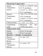 Preview for 16 page of La Crosse Technology WS-7034U-IT Instruction Manual