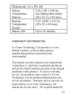 Предварительный просмотр 17 страницы La Crosse Technology WS-7034U-IT Instruction Manual