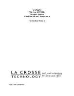 La Crosse Technology WS-7047U Instruction Manual preview