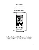La Crosse Technology WS-7059-SU Instruction Manual preview