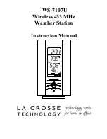 Preview for 1 page of La Crosse Technology WS-7107U Instruction Manual