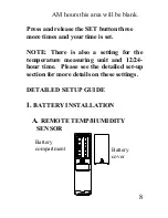 Preview for 8 page of La Crosse Technology WS-7107U Instruction Manual