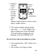 Preview for 10 page of La Crosse Technology WS-7107U Instruction Manual