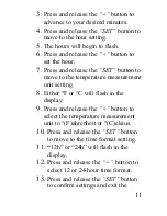 Preview for 11 page of La Crosse Technology WS-7107U Instruction Manual