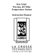 La Crosse Technology WS-7136U Instruction Manual preview