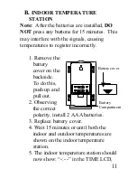 Preview for 11 page of La Crosse Technology WS-7136U Instruction Manual