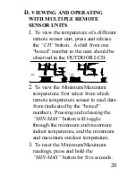 Preview for 20 page of La Crosse Technology WS-7136U Instruction Manual