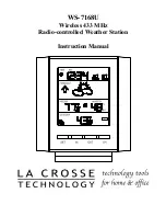 La Crosse Technology WS-7168U Instruction Manual preview